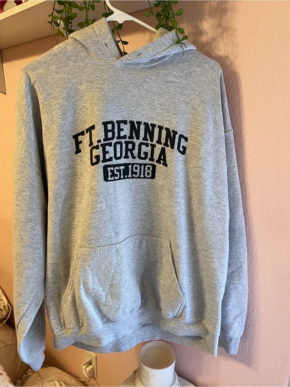 Gildan Gray Ft. Benning Georgia Pullover Hoodie